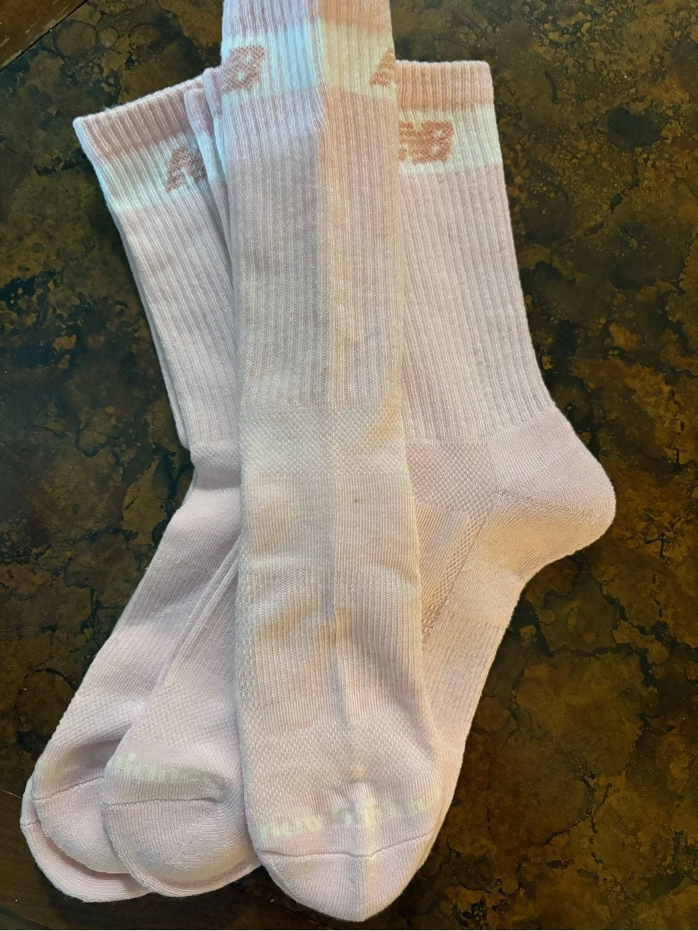 NWOT New Balance Pink Crew Socks - Light Pink Pair